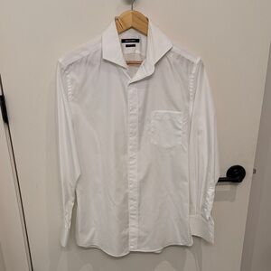 Elegant White Dress Shirt for Men